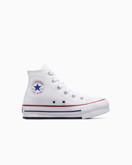 Zapatos Plataforma Converse Chuck Taylor All Star Lift Altas Niña Blancas Rojas Oscuro Azul Marino | PE 2WE07L